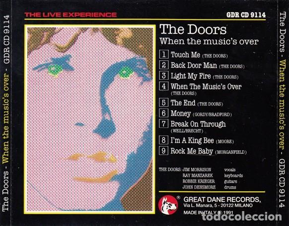 CDs de m&uacute;sica: CD The DOORS - When The Musics Over - LIVE - Foto 2