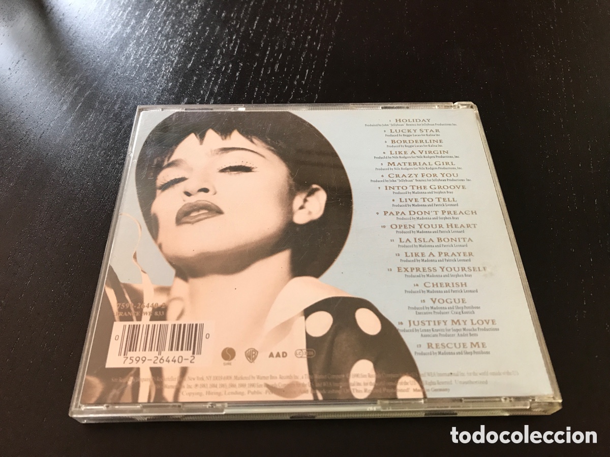 CDs de m&uacute;sica: CD Madonna The Immaculate Collection - Foto 2