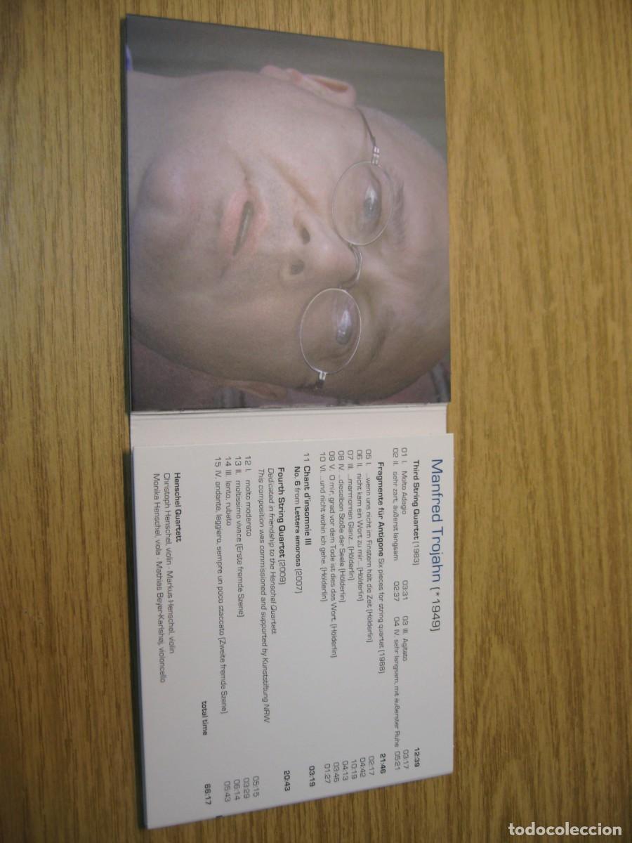 CDs de m&uacute;sica: CD. MANFRED TROJAHN. STRING QUARTERS. CD. NEOS FUNDACION BBVA 2010 - Foto 3