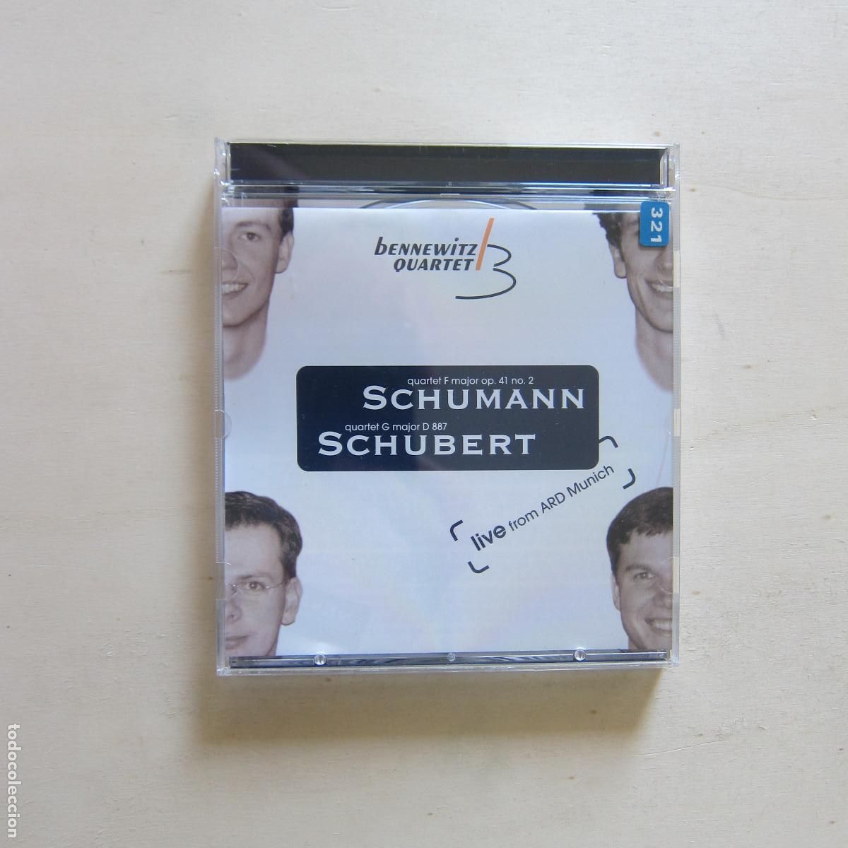 CDs de m&uacute;sica: SCHUMANN. SCHUBERT - BENNEWITZ QUARTET (THOMASTIK-INFELD. VIENNA) CD - Foto 1