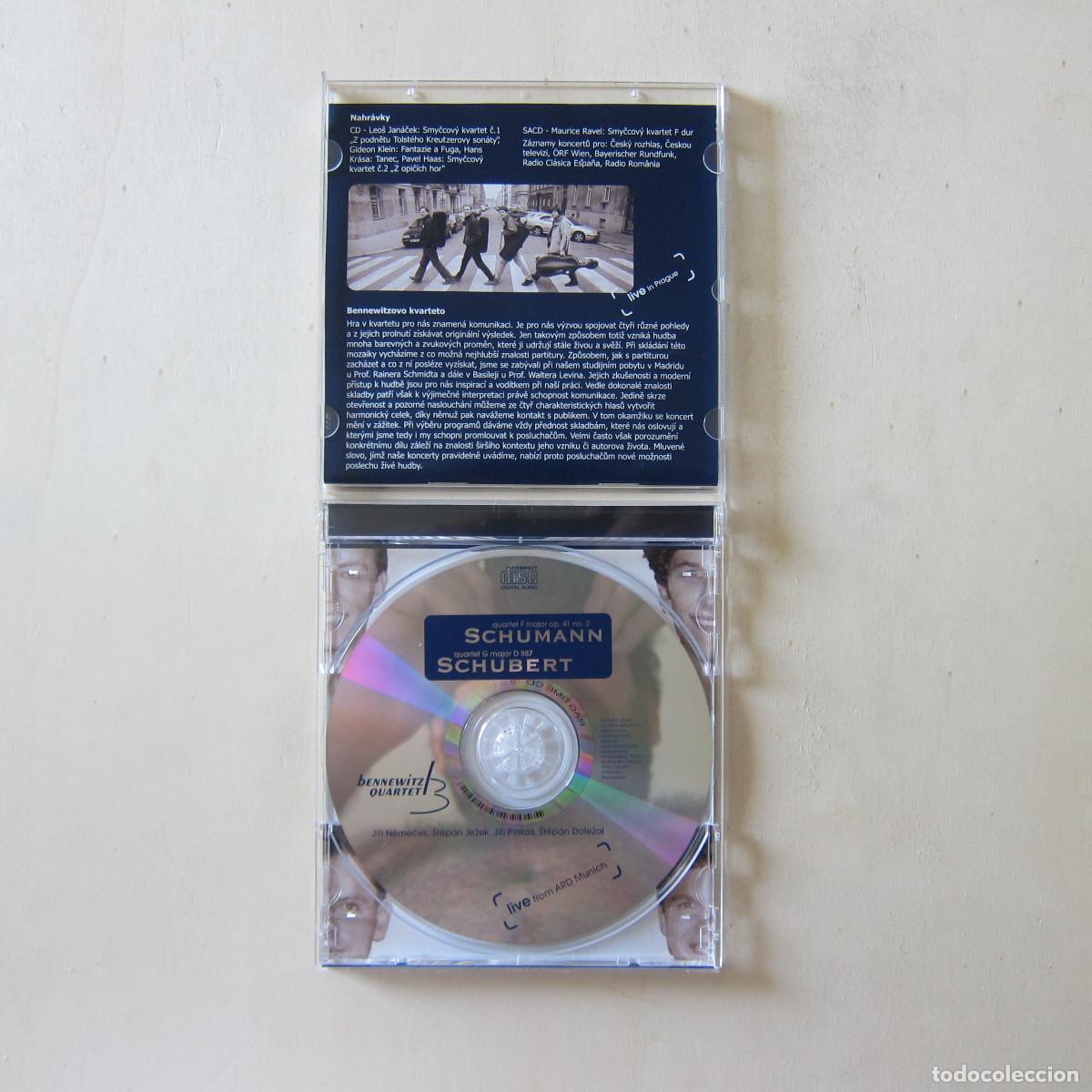 CDs de m&uacute;sica: SCHUMANN. SCHUBERT - BENNEWITZ QUARTET (THOMASTIK-INFELD. VIENNA) CD - Foto 3