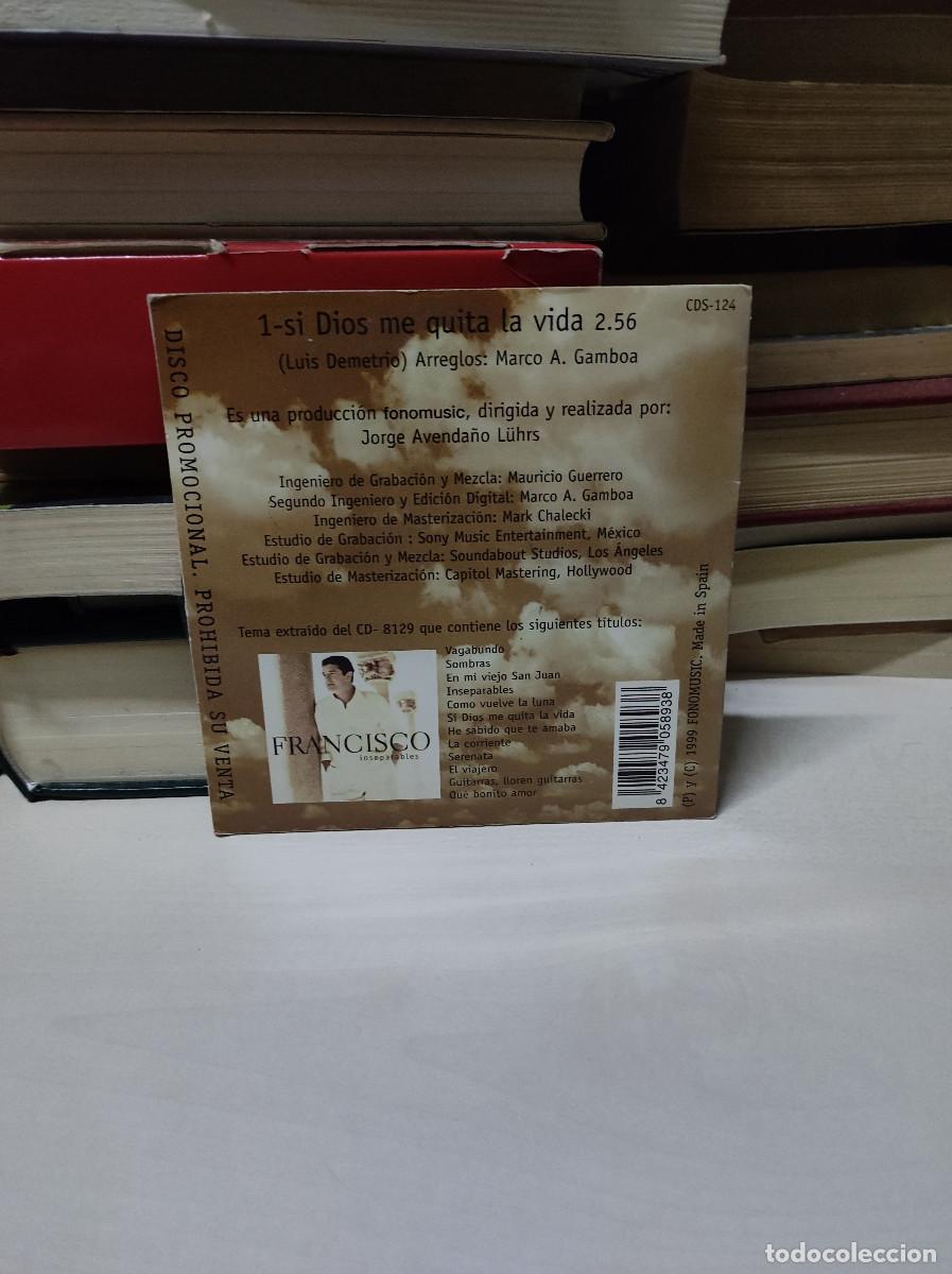 CDs de m&uacute;sica: Francisco &ndash; Si Dios me quita la vida - Foto 2
