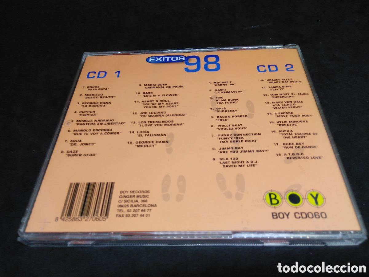 CDs de m&uacute;sica: EXITOS 98 - VARIOS - CD DOBLE - 1998 - DISCOS VERIFICADOS - Foto 2