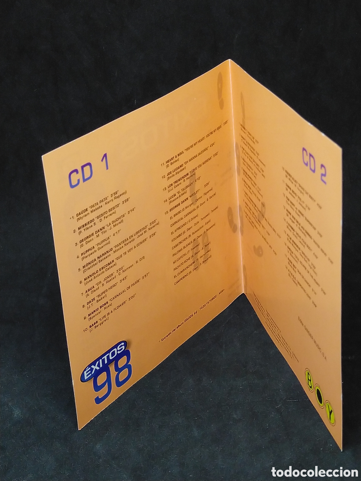 CDs de m&uacute;sica: EXITOS 98 - VARIOS - CD DOBLE - 1998 - DISCOS VERIFICADOS - Foto 6