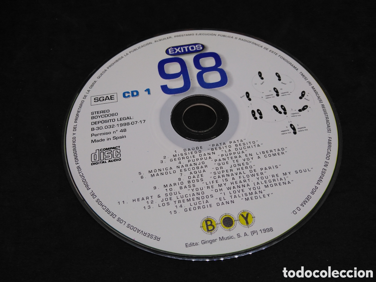 CDs de m&uacute;sica: EXITOS 98 - VARIOS - CD DOBLE - 1998 - DISCOS VERIFICADOS - Foto 7