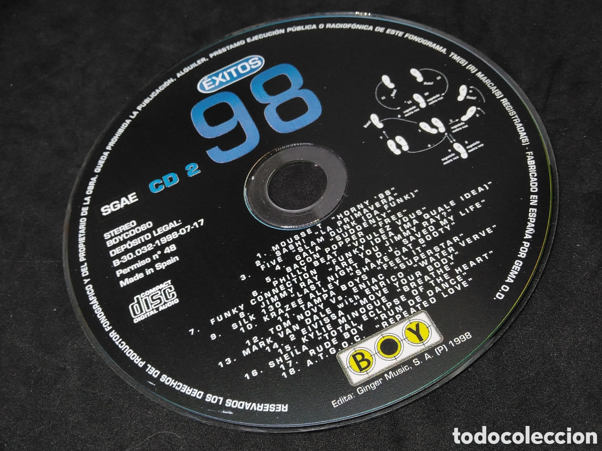 CDs de m&uacute;sica: EXITOS 98 - VARIOS - CD DOBLE - 1998 - DISCOS VERIFICADOS - Foto 8