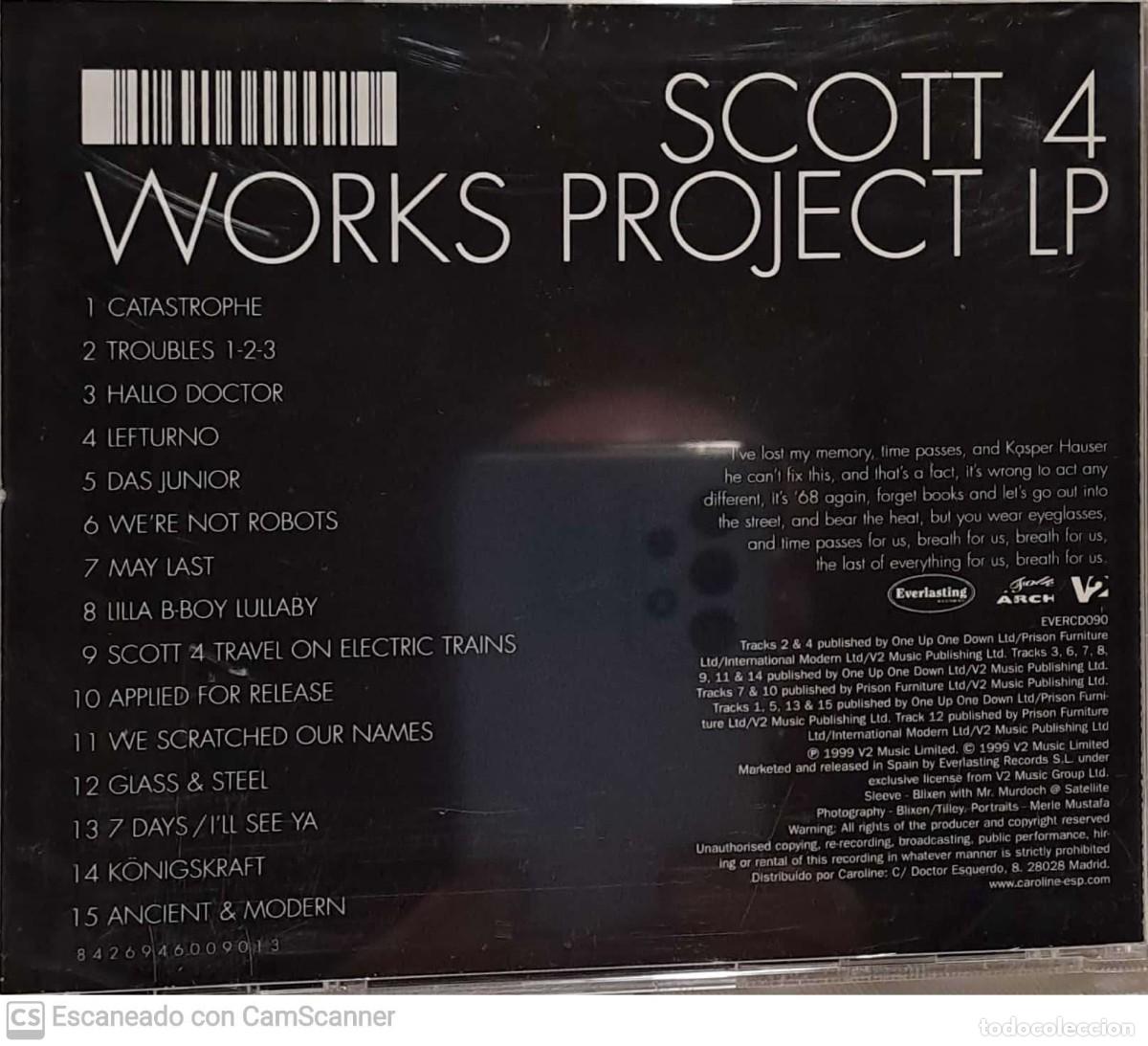 CDs de m&uacute;sica: Scott 4 &lrm;&ndash; Works Project LP - Foto 2