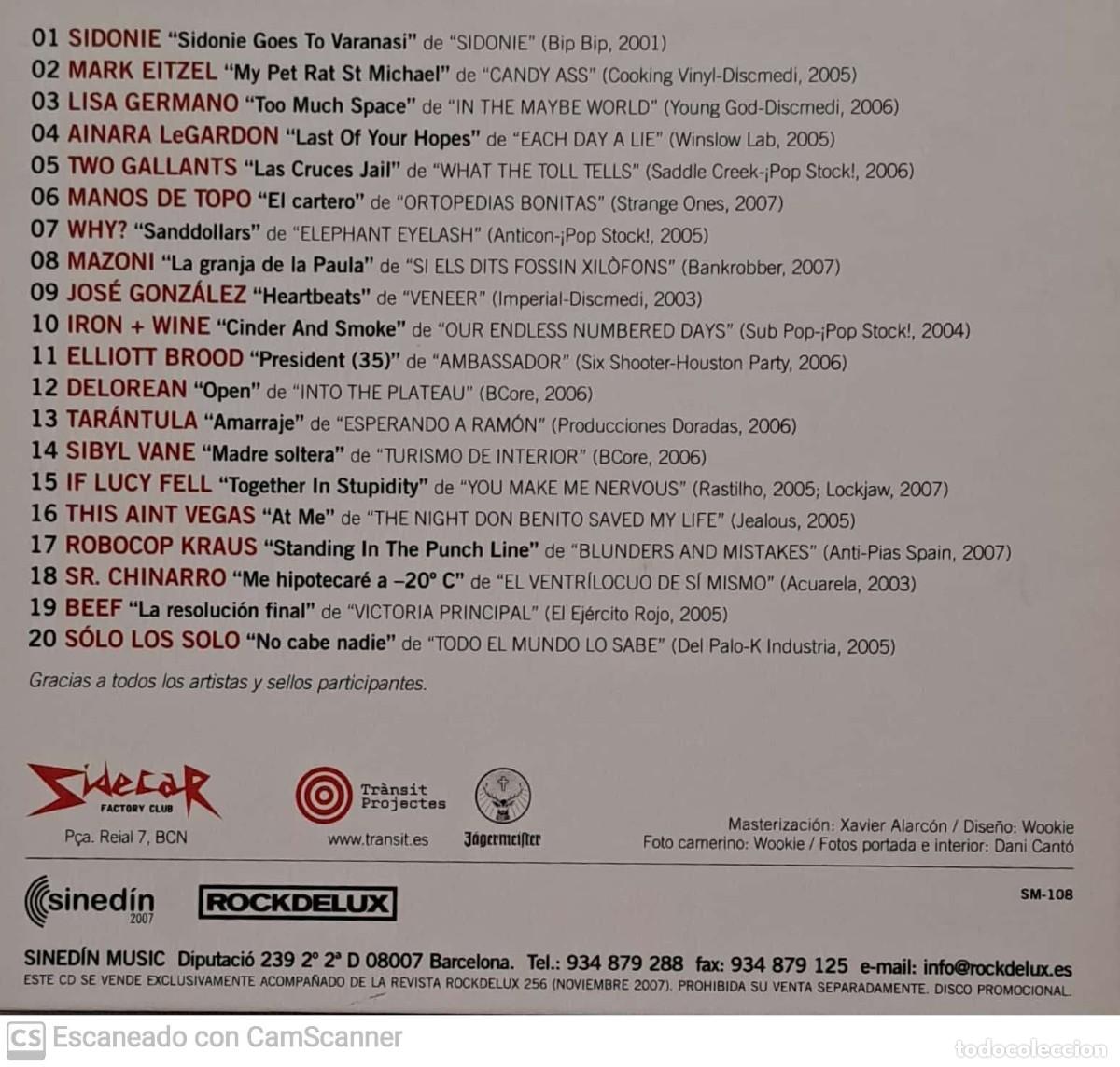 CDs de m&uacute;sica: Various &lrm;&ndash; Sidecar: Tinc 25 Anys! - Foto 2