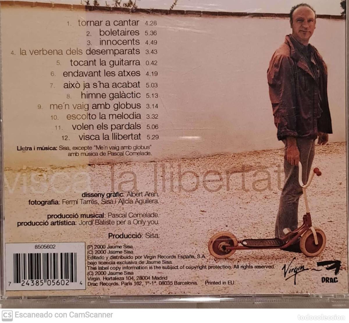 CDs de m&uacute;sica: Sisa* amb Pascal Comelade &lrm;&ndash; Visca La Llibertat - Foto 2
