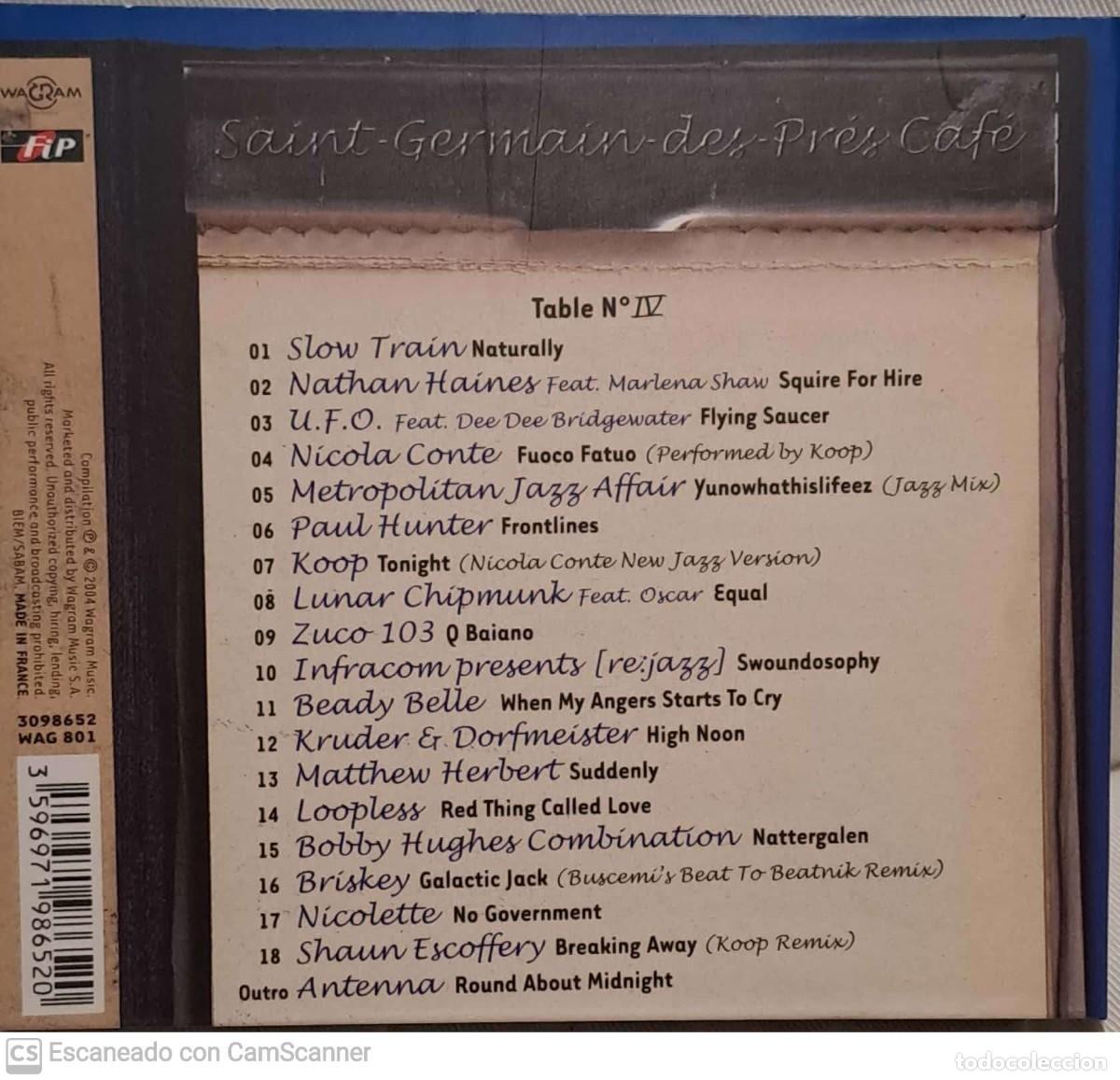 CDs de m&uacute;sica: Various &lrm;&ndash; Saint-Germain-Des-Pr&eacute;s Caf&eacute; IV - Foto 2