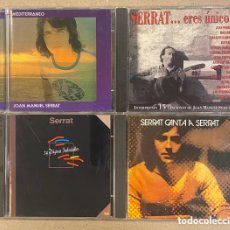 CDs de Música: JOAN MANUEL SERRAT. LOTE DE 4 CDS. SERRAT… ERES ÚNICO!, MEDITERRÁNEO, 24 PÁGINAS INOLVIDABLES Y SERR. Lote 398065794