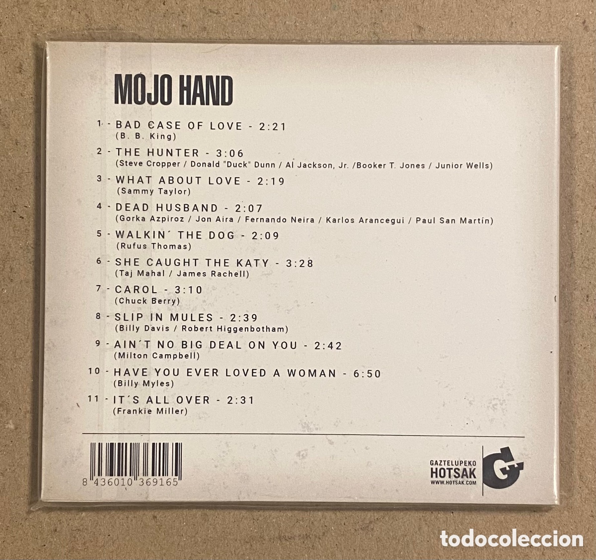 CDs de m&uacute;sica: CD DIGIPACK. MOJO HAND (GAZTELUOEKO HOTSAK). - Foto 2