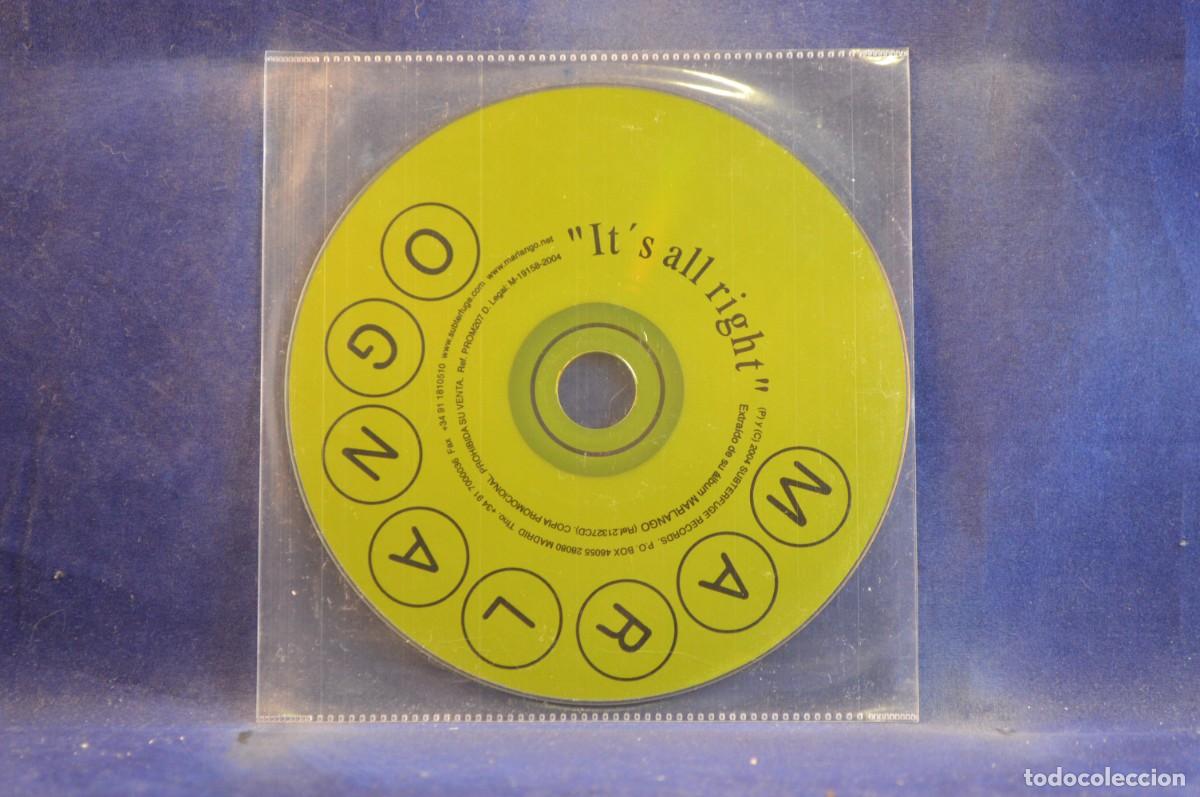CDs de m&uacute;sica: MARLANGO &ndash; ITS ALLRIGHT - CD SINGLE PROMO - Foto 1