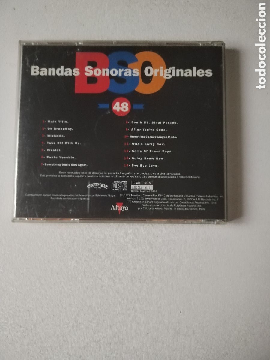 CDs de m&uacute;sica: CD ALL THAT JAZZ BSO - Foto 3