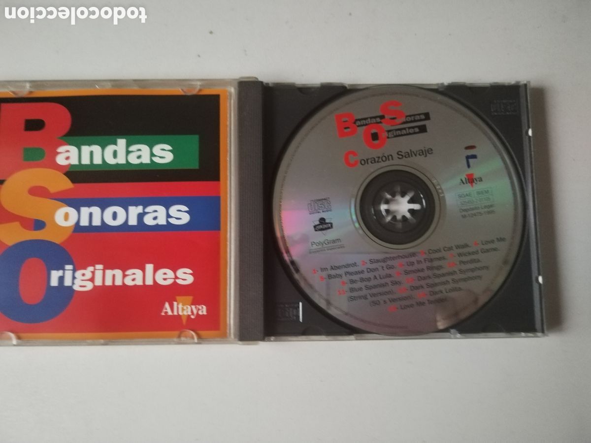 CDs de m&uacute;sica: CD CORAZ&Oacute;N SALVAJE BSO - Foto 2