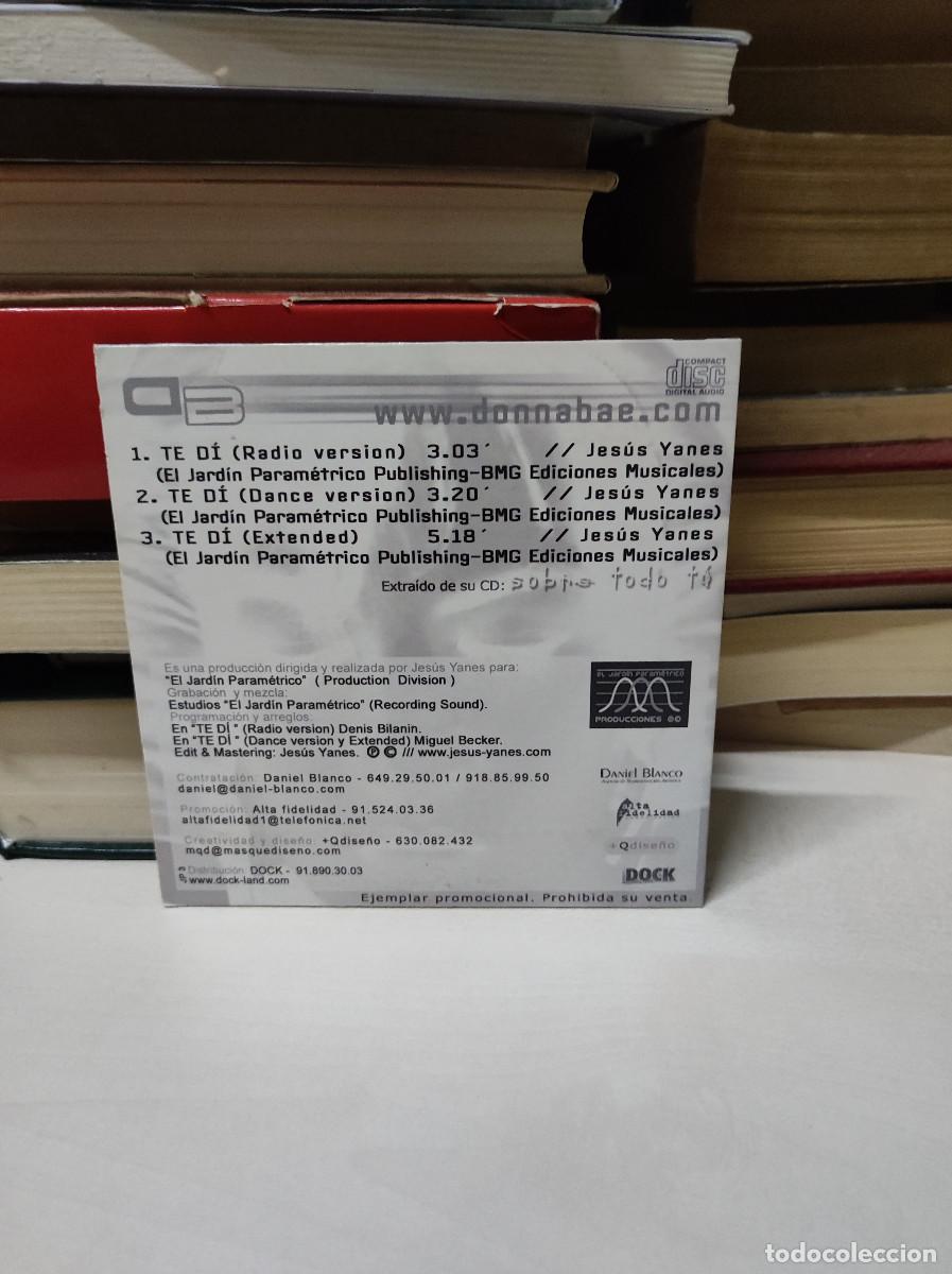 CDs de m&uacute;sica: Donna Bae &ndash; Te D&iacute; - Foto 2