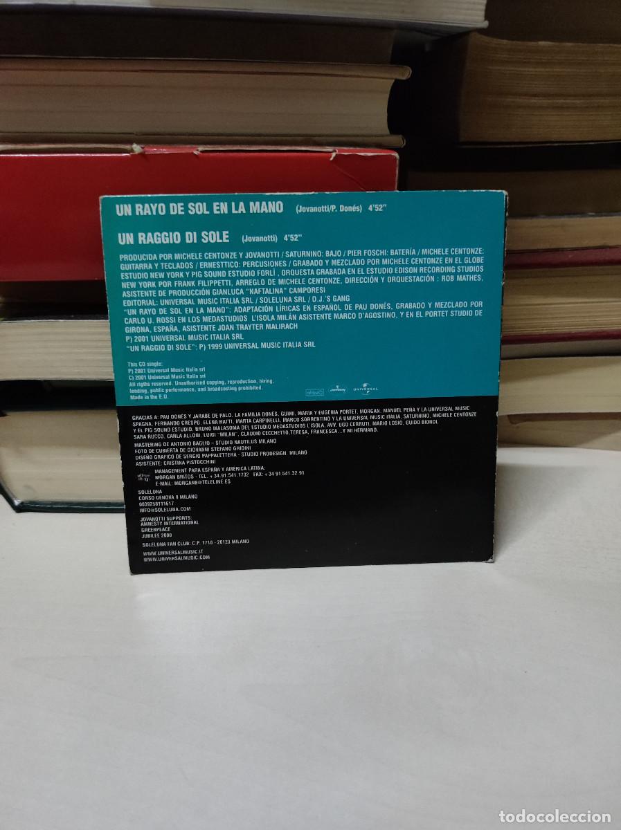CDs de m&uacute;sica: Jovanotti &ndash; Un Rayo De Sol En La Mano - Foto 2
