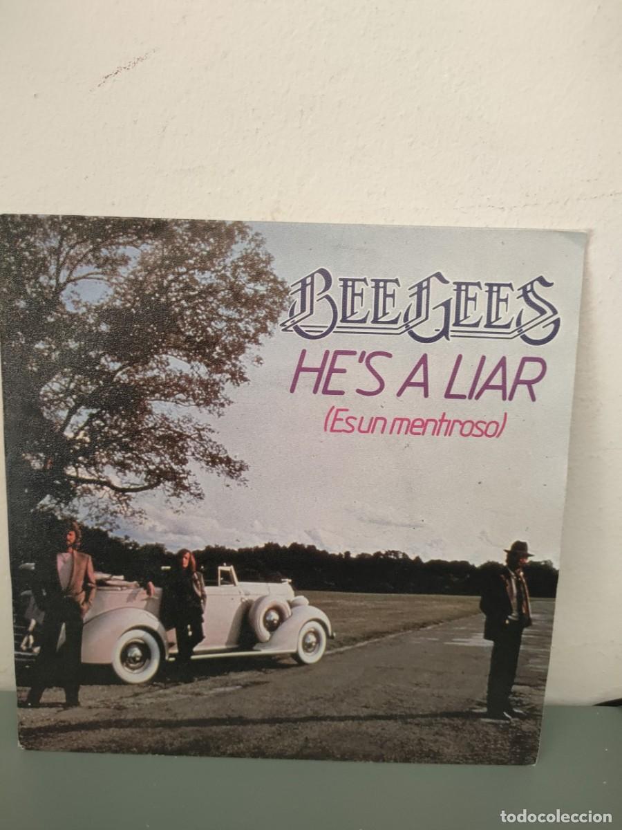 CDs de m&uacute;sica: BEE GEES - HES A LIAR - Foto 1