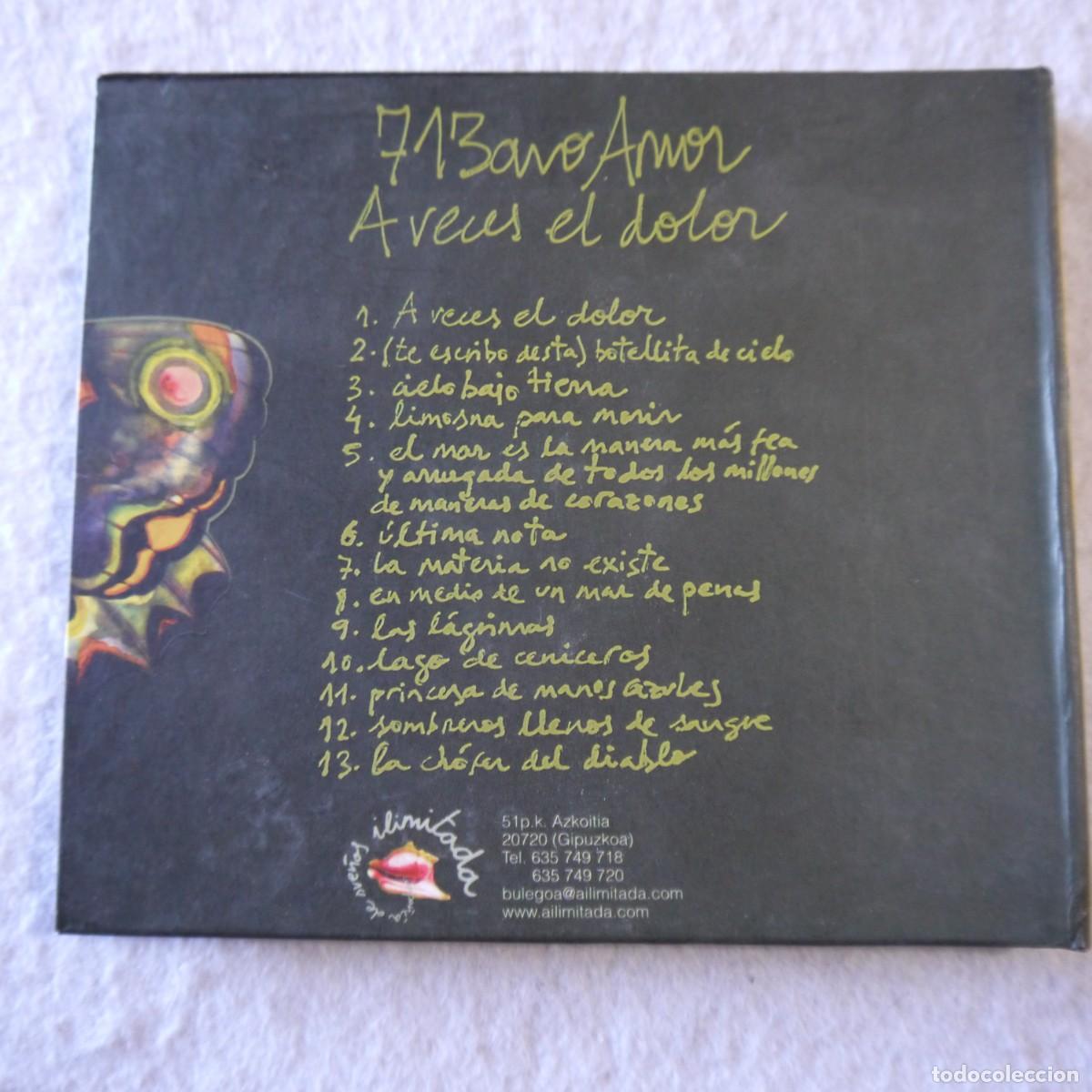 CDs de m&uacute;sica: 713AVO AMOR - A VECES EL DOLOR - LIBRO-CD - Foto 2