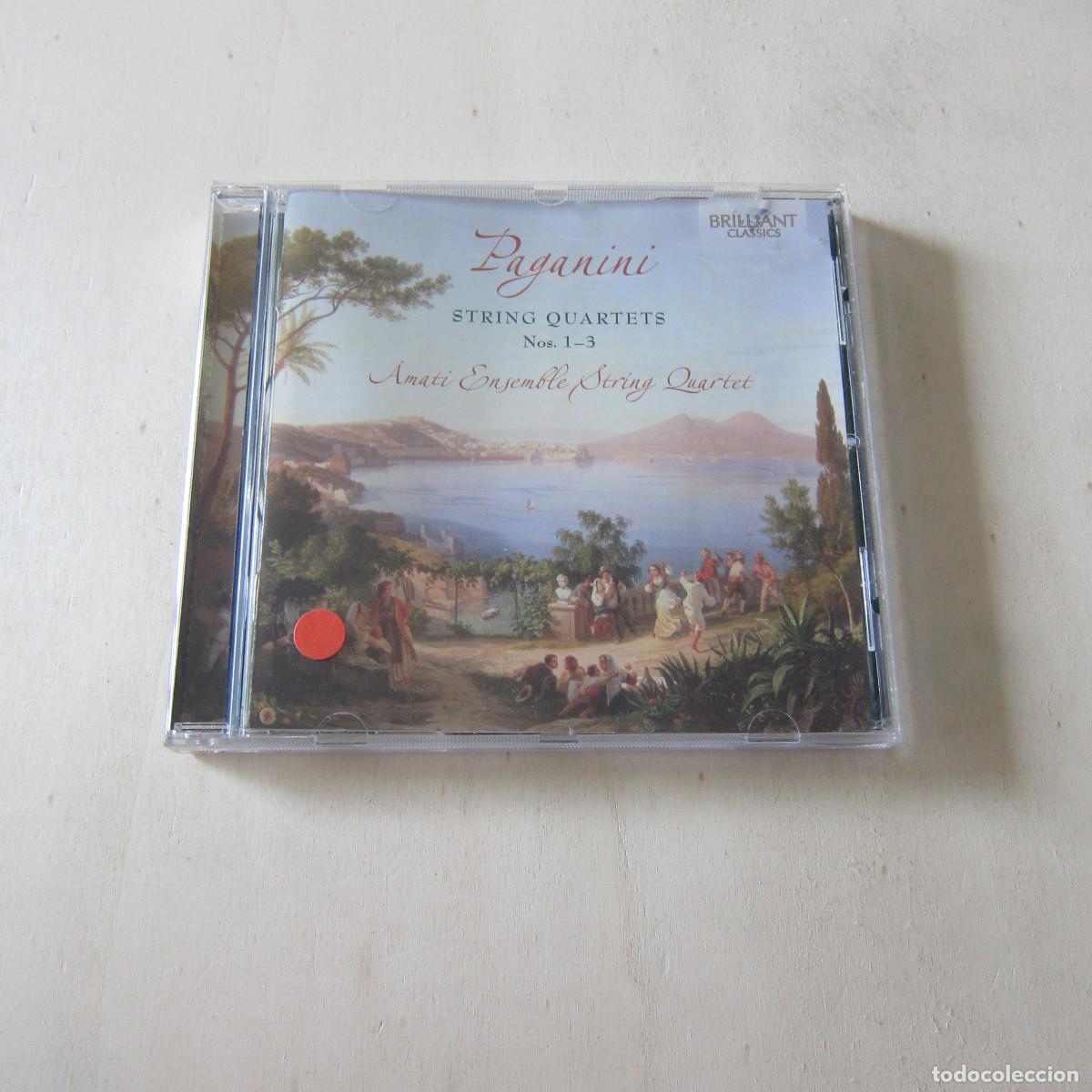 CDs de m&uacute;sica: PAGANINI. STRING QUARTETS. Nos. 1-3 - AMATI ENSEMBLE STRING QUARTET (BRILLIANT CLASSICS) CD - Foto 1