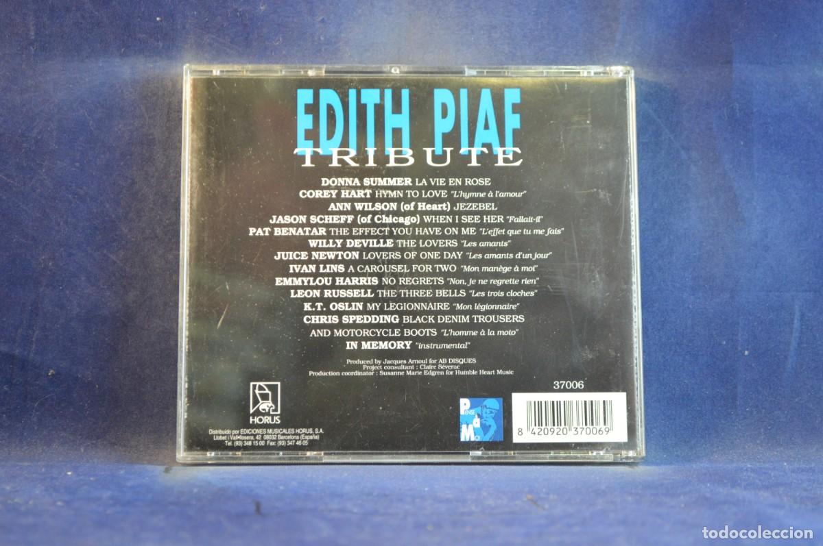 CDs de m&uacute;sica: VARIOUS &ndash; EDITH PIAF TRIBUTE - CD - Foto 2
