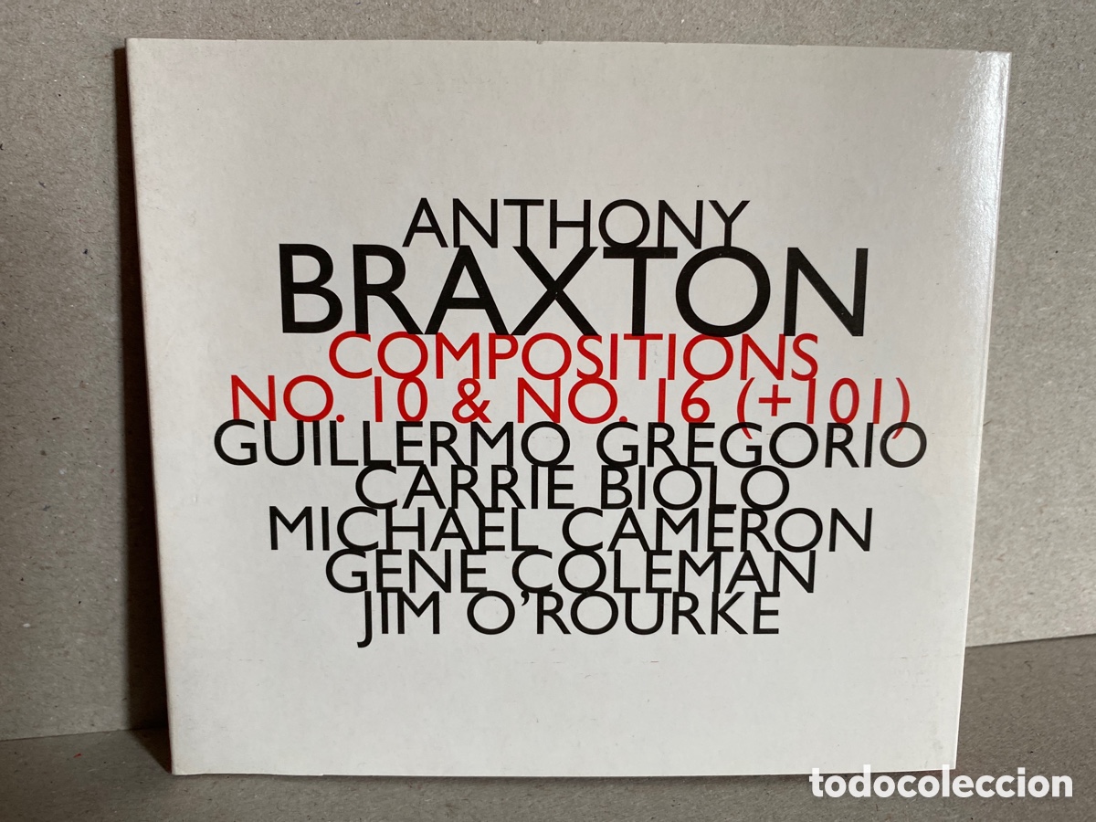 CDs de m&uacute;sica: Anthony Braxton - Compositions No. 10 & No. 16 (+101) (CD) - Foto 1