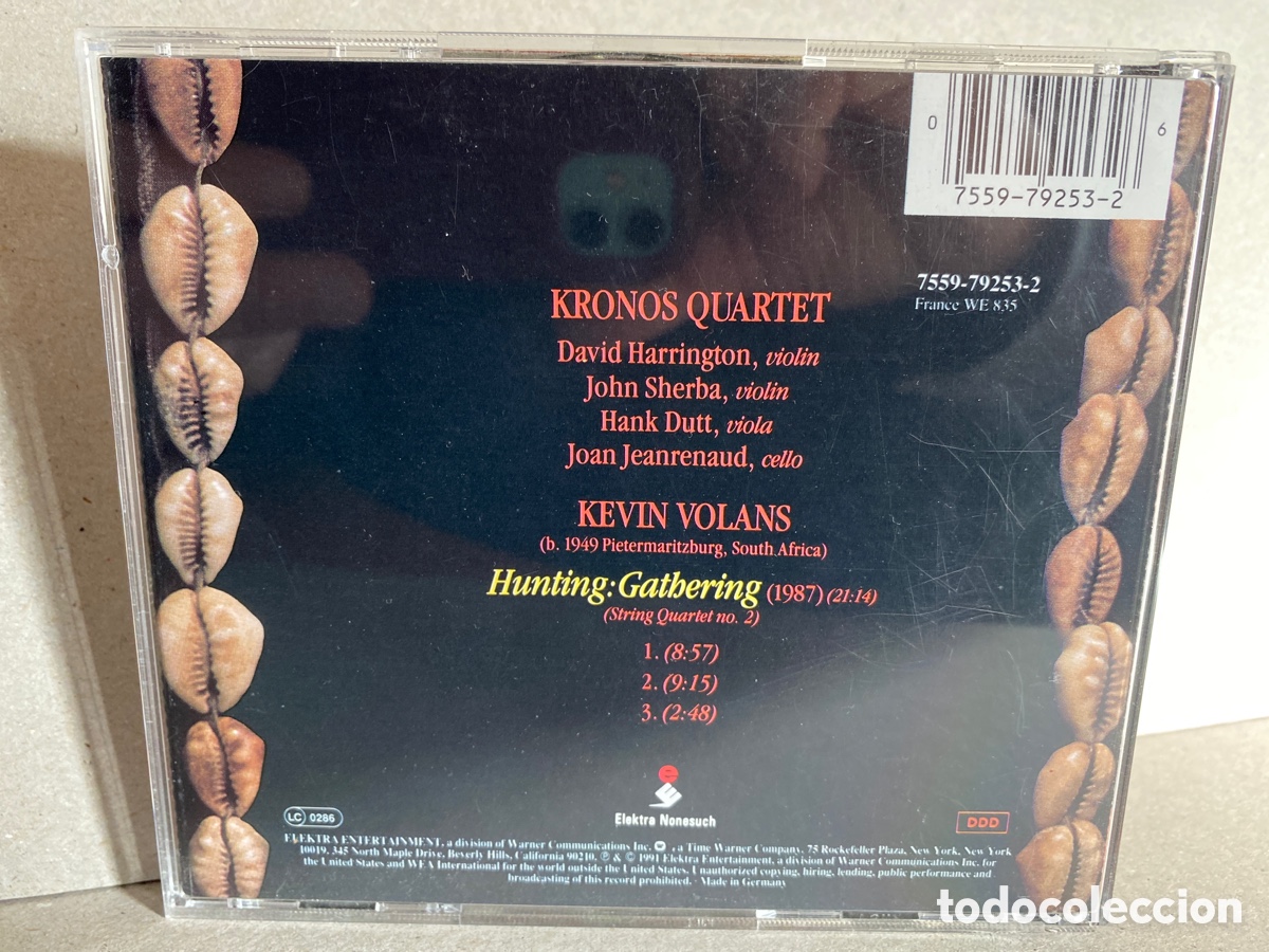 kronos quartet, kevin volans - hunting: gatheri - Compra venta en