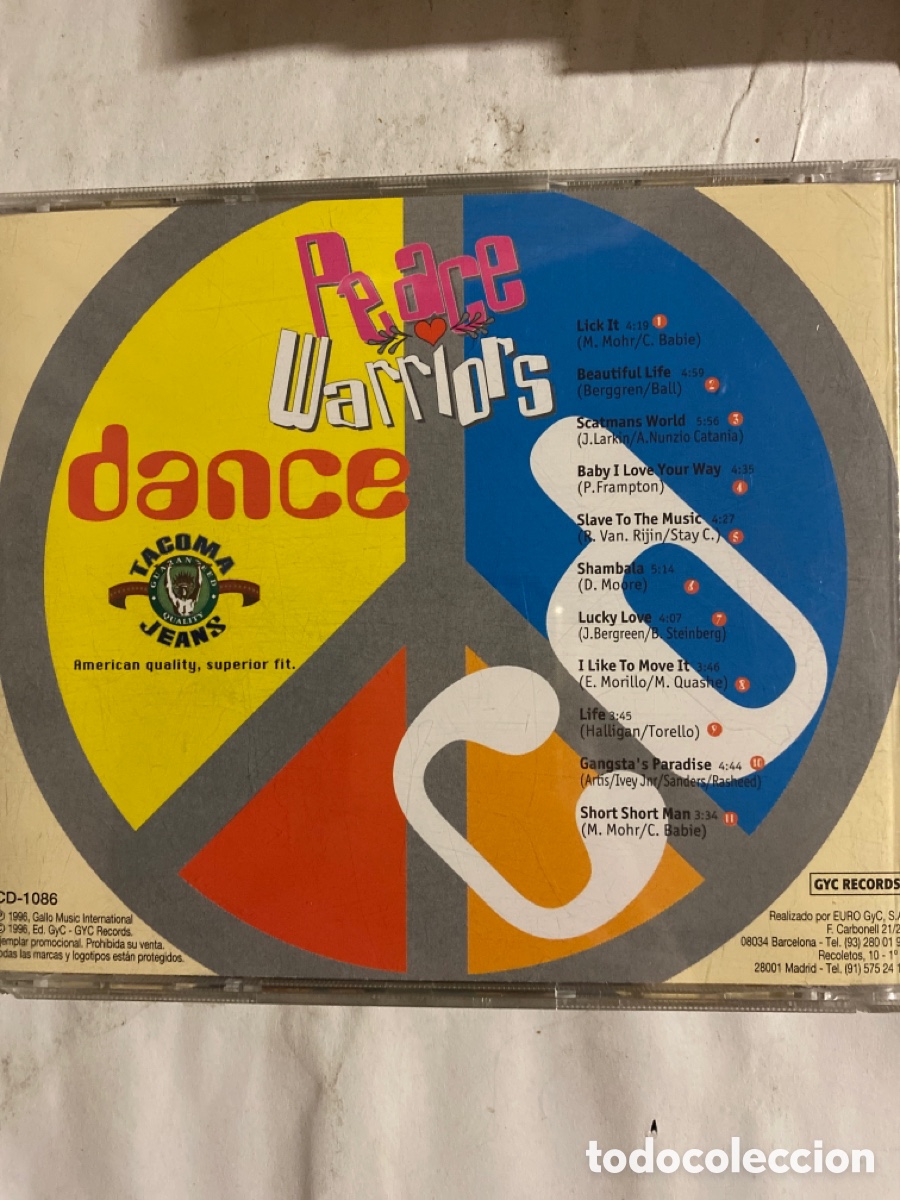 CDs de m&uacute;sica: PEACE WARRIORS DANCE-1996 - Foto 2