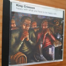 CDs de Música: KING CRIMSON - HAPPY WITH WHAT YOU HAVE TO BE HAPPY WITH - SANEP 123 - AÑO 2002 - PERFECTO ESTADO. Lote 399700054