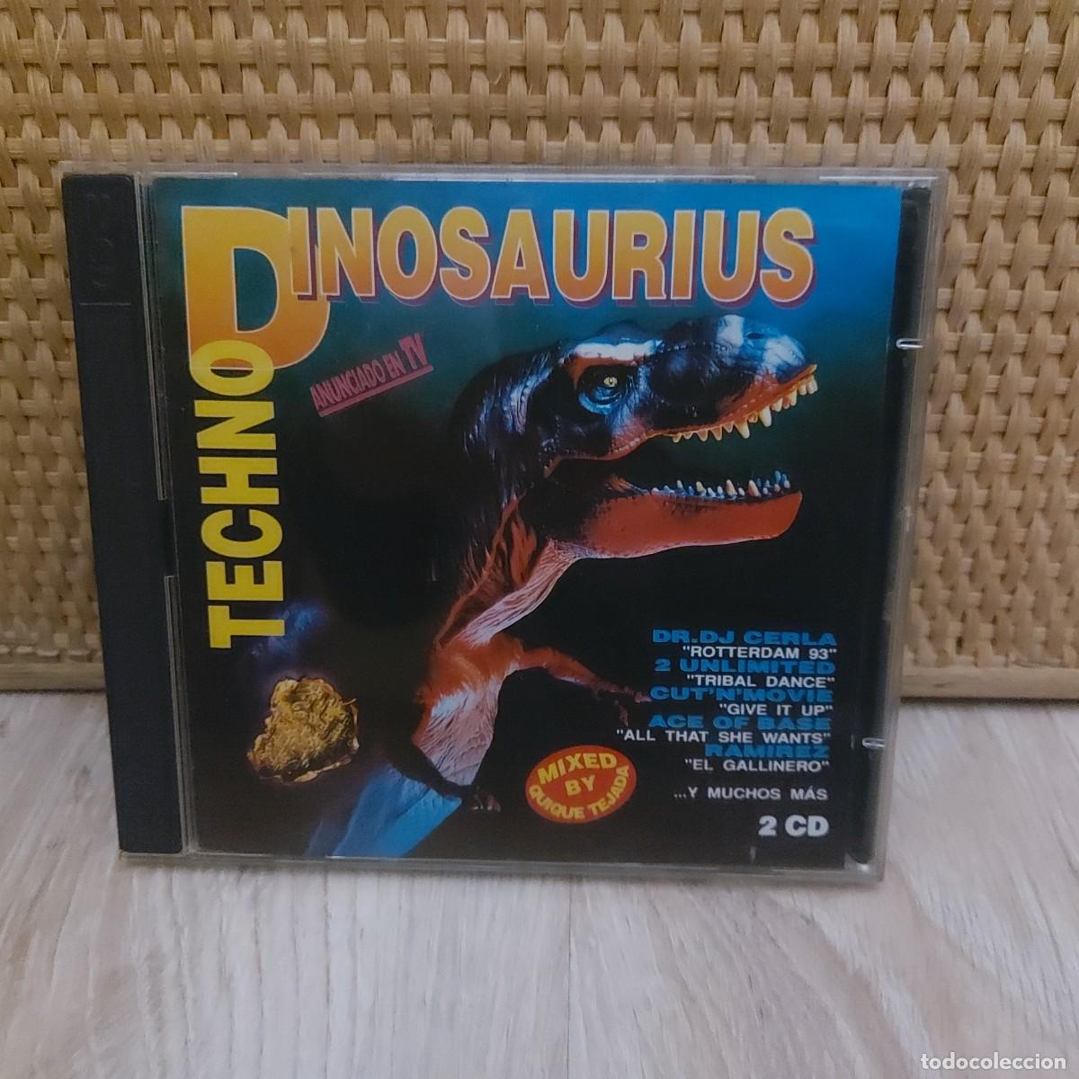 CDs de m&uacute;sica: 2CD TECHNO DINOSAURIUS MIXED BY QUIQUE TEJADA ** SEMINUEVO ** - Foto 1