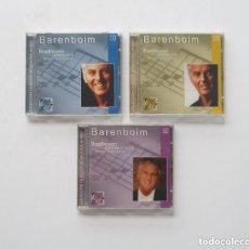 CDs de Música: BERENBOIM - BEETHOVEN, SINFONIA 4 Y 5, SINFONIA, SINFONIA 9 - 3 CD. Lote 400101359