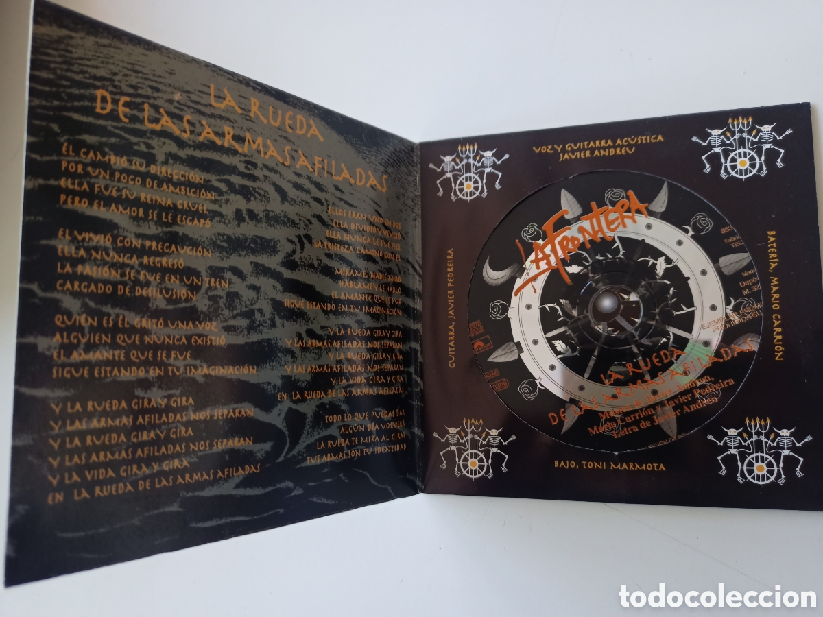CDs de m&uacute;sica: La Frontera - La rueda de las armas afiladas (cd single) - Foto 2