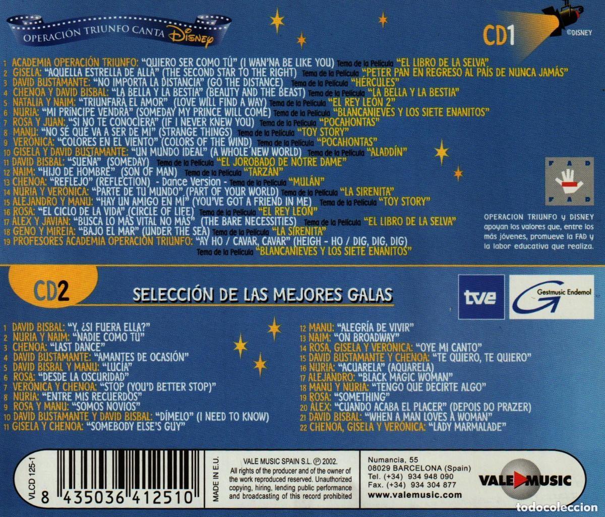 operacion triunfo - ot 3 el album. doble cd - Buy CD's of Pop Music on  todocoleccion