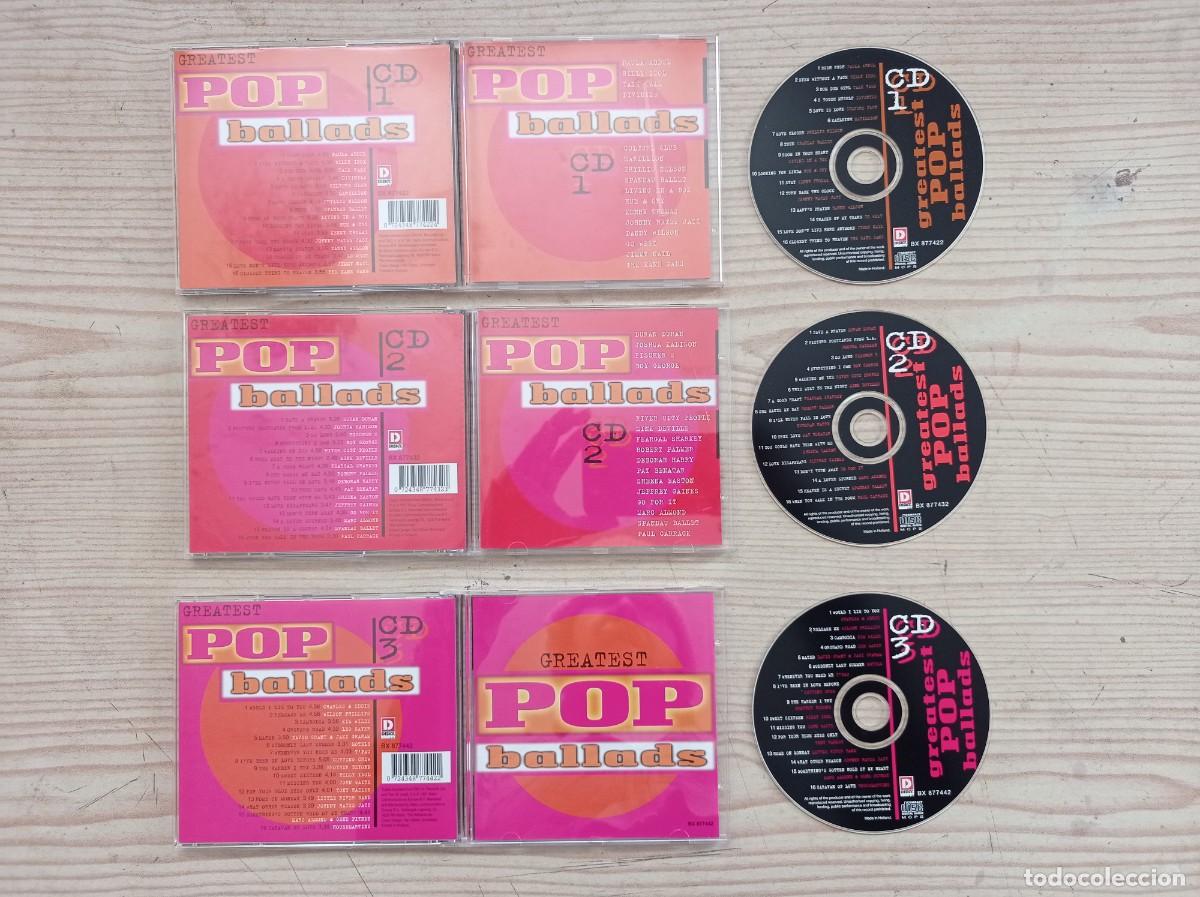 CDs de m&uacute;sica: Greatest Pop Ballads - 3 CD - Foto 3