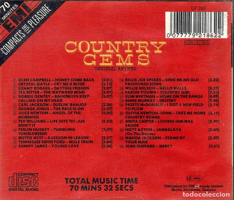 CDs de m&uacute;sica: Country Gems. CD - Foto 2