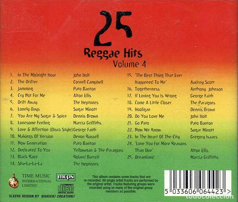 CDs de m&uacute;sica: 25 Reggae Hits Volume 4. CD - Foto 2