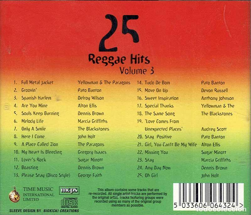CDs de m&uacute;sica: 25 Reggae Hits Volume 3. CD - Foto 2
