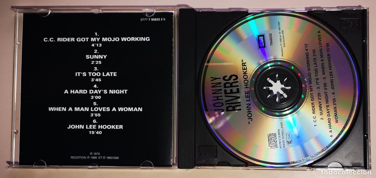 CDs de m&uacute;sica: CD - JOHNNY RIVERS - JOHN LEE HOOKER - 1993 EMI - Foto 2