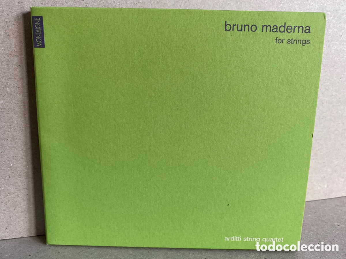 CDs de m&uacute;sica: Bruno Maderna - Arditti Quartet - For Strings (CD) - Foto 1