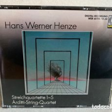 CDs de Música: HENZE - ARDITTI QUARTET - STREICHQUARTETTE 1–5 (2XCD, ALBUM) WERGO