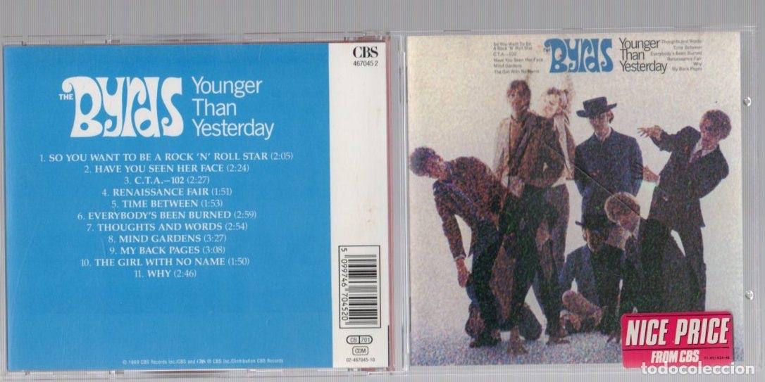 CDs de m&uacute;sica: CD BYRDS YOUNGER THAN YESTERDAY. CBS - Foto 1