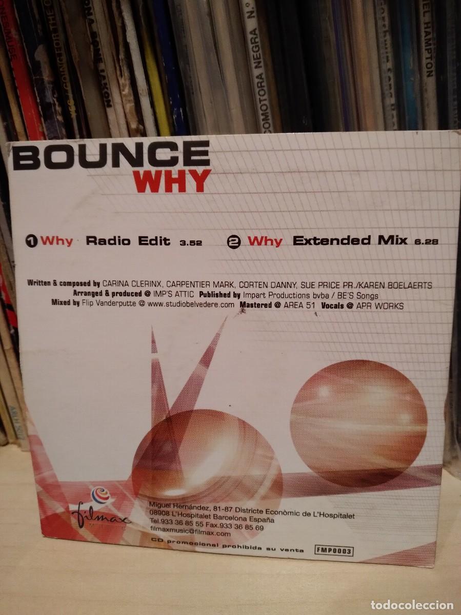 CDs de m&uacute;sica: Bounce-Why-Cd Single Promo- - Foto 2