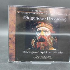 CDs de Música: DIDGERIDOO DREAMING ABORIGINAL SPIRITUAL MUSIC DOBLE CD. Lote 400613334
