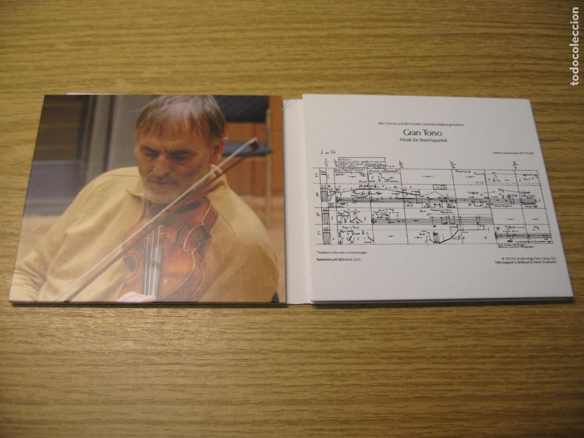 CDs de m&uacute;sica: CD. HELMUT LACHENMANN. STRING QUARTERS. CD. NEOS. FUNDACION BBVA. 2010 - Foto 3