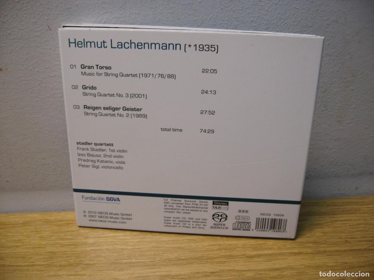 CDs de m&uacute;sica: CD. HELMUT LACHENMANN. STRING QUARTERS. CD. NEOS. FUNDACION BBVA. 2010 - Foto 8
