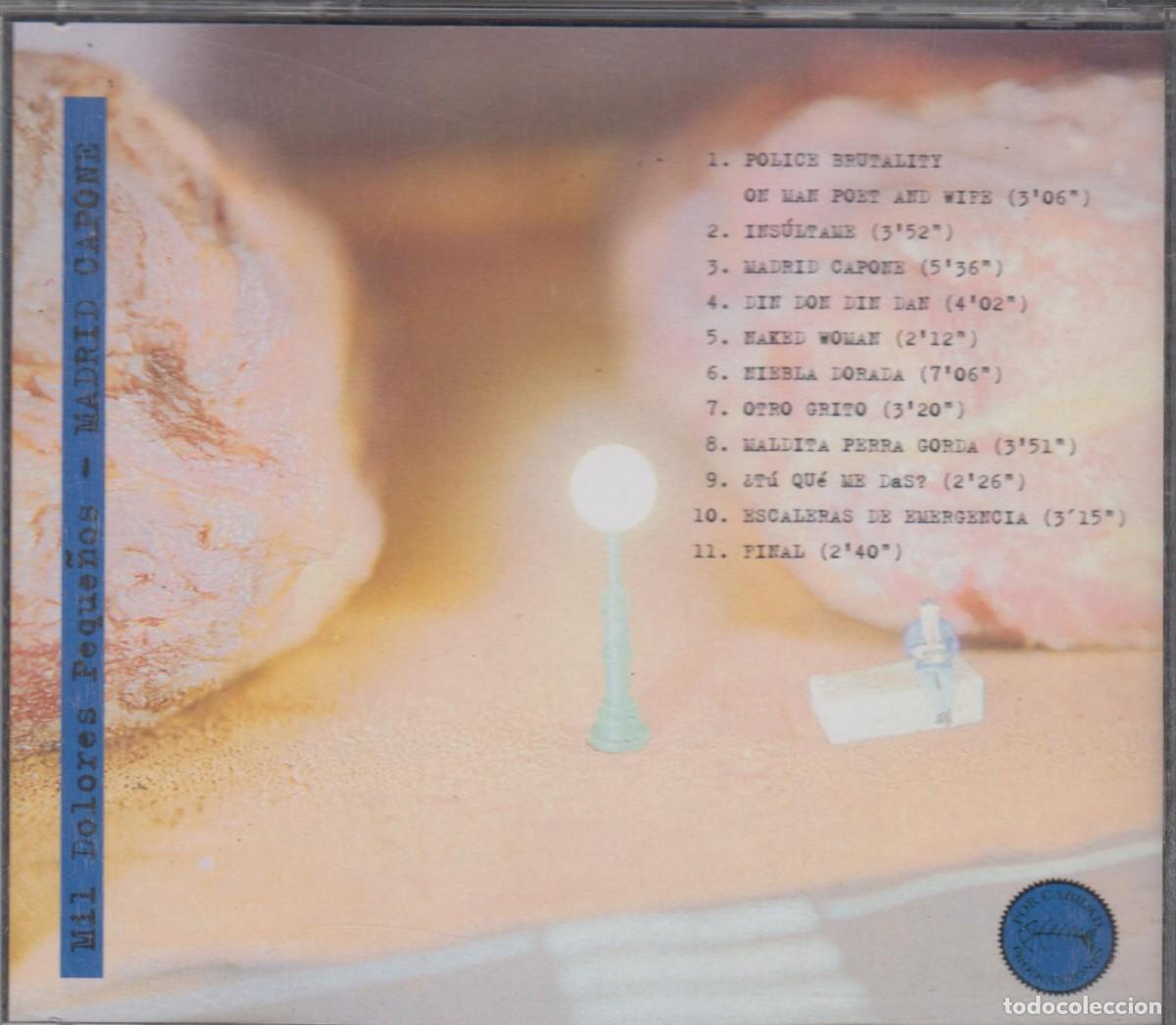 CDs de m&uacute;sica: Mil Dolores Peque&ntilde;os cd Madrid Capone 1996 - Foto 2