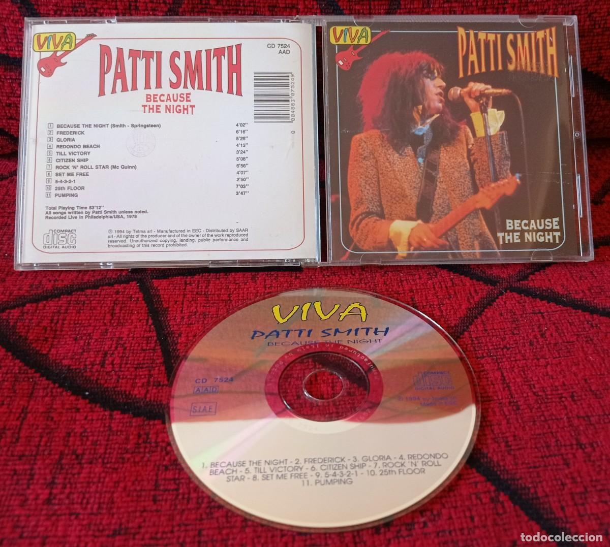 CDs de m&uacute;sica: PATTI SMITH ** BECAUSE THE NIGHT** CD ORIGINAL EN DIRECTO (1978) - Foto 1