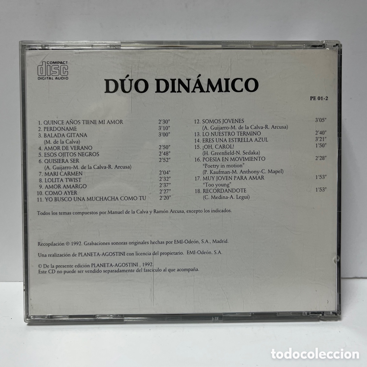 CDs de m&uacute;sica: D&uacute;o Din&aacute;mico - D&uacute;o Din&aacute;mico (CD, Comp) - Foto 2