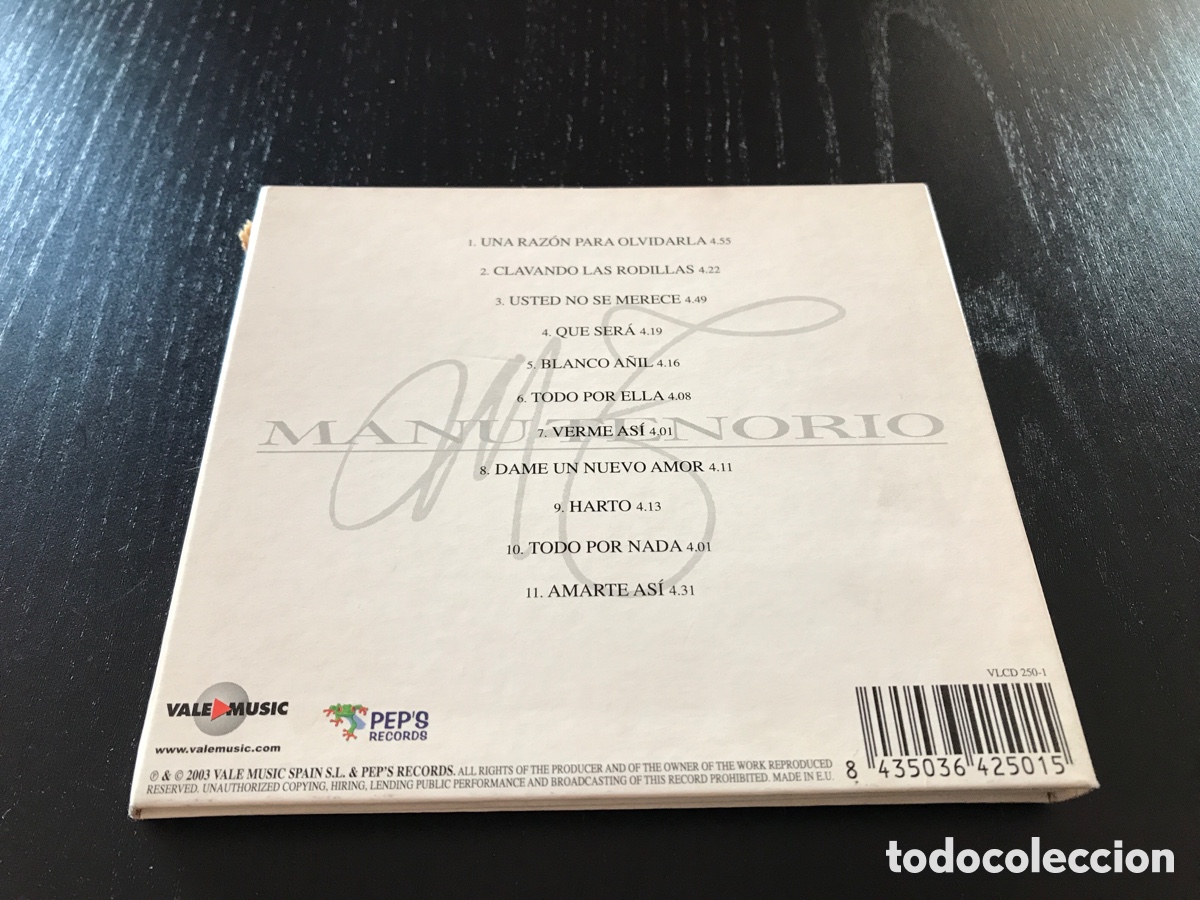 CDs de m&uacute;sica: CD Manu Tenorio Blanco A&ntilde;il - Foto 2