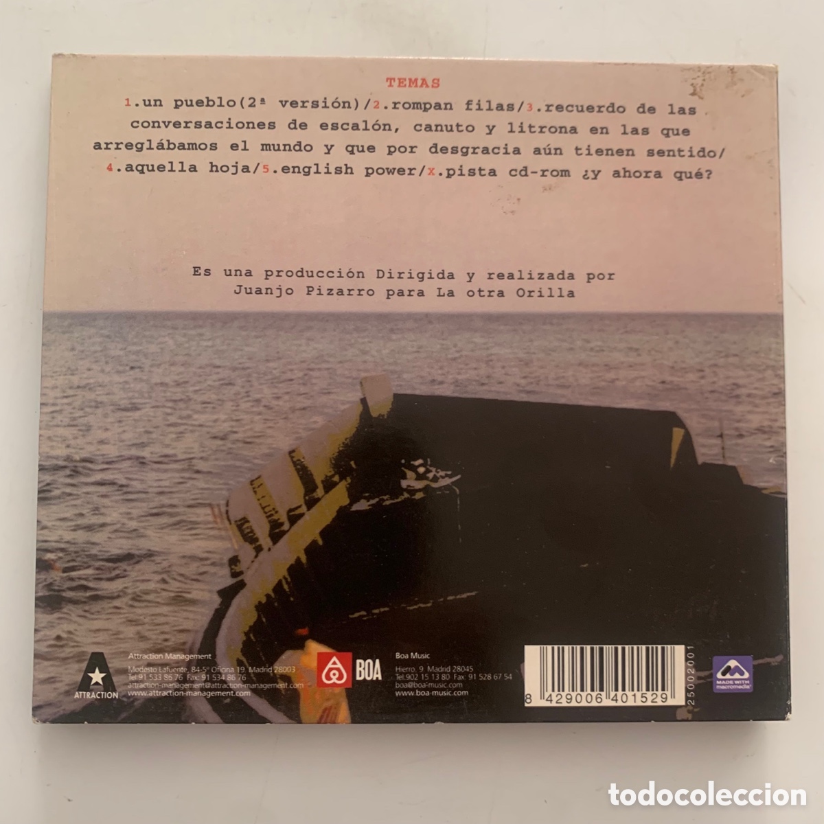 CDs de m&uacute;sica: Cd digypack Reincidentes - La Otra Orilla - Foto 4